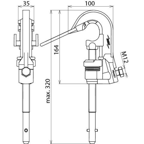 DEHN - Anschlusselement für EuK-Vorrichtung Phasenschraubklemme PSK 4 30 SQL EH D 4-30mm