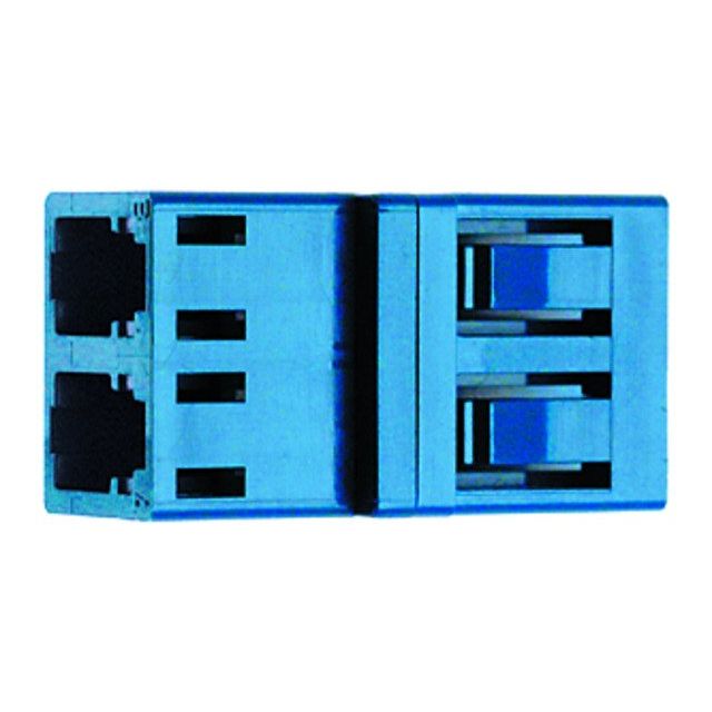 Telegärtner - LWL-Kupplung LC Duplex Kupplung MM 100007151 Phosphorbronzehülse − 1 Stück