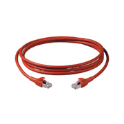 Corning - Patchkabel Kupfer Patchkabel Cat.6 5m CCAEGB-D5002-A050-C0 S/STP,LSOH, rot − 6 Stück