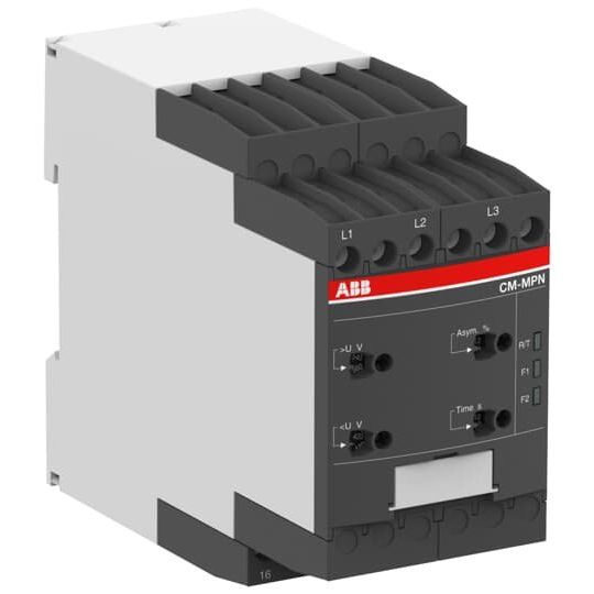 ABB Stotz S&J - Phasenüberwachungsgerät 3-Phasenüberwachungsrelais CM-MPN.72P 2W 30s, 3x530-820VAC