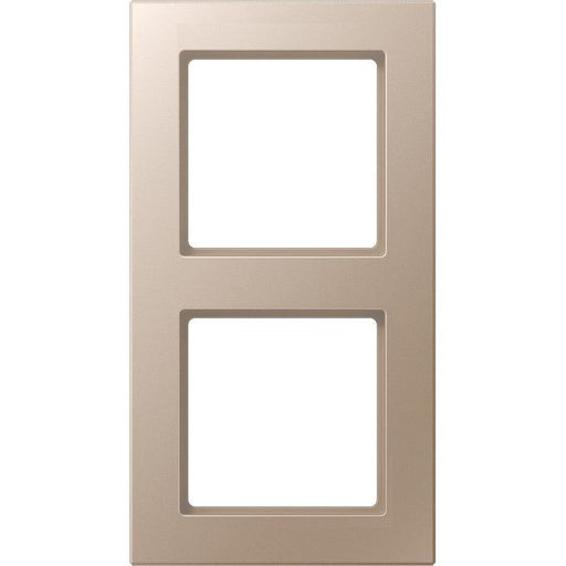 Jung - Abdeckrahmen Rahmen 2fach champ AC 582 CH waage-/senkrecht