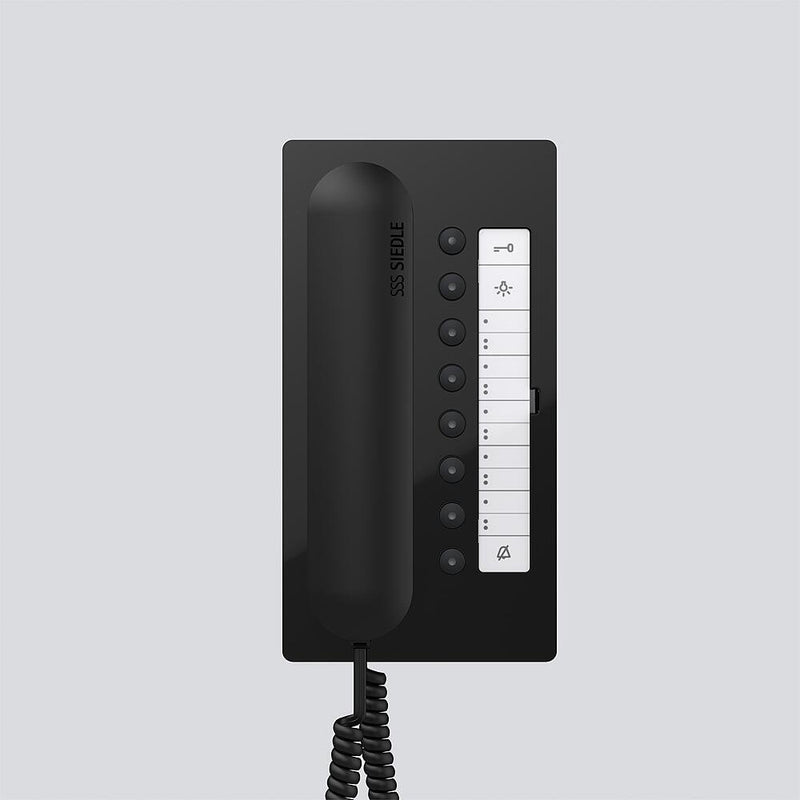 Siedle&Söhne - Innenstation für Türkommunikation Bus-Telefon Comfort BTC 850-02 SH/S Schwarz-Hochglanz