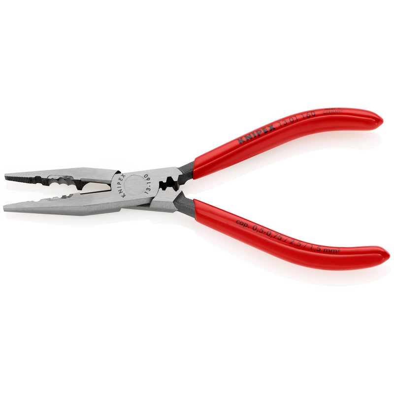 Knipex - Abisolier-/Abmantelwerkzeug Verdrahtungszange 13 01 160 schwarz, 160mm