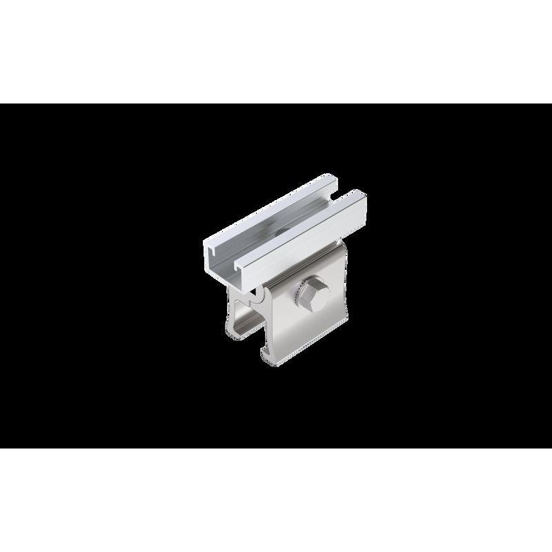 Aerocompact - Photovoltaik-Verbindungs- und Befestigungselement Gleitfalzklemme medium TMK1508