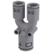 Flexa - Verbinder für Wellschläuche Kunststoffverschraubungen 5.020.032.009 grau AD1-34,5
