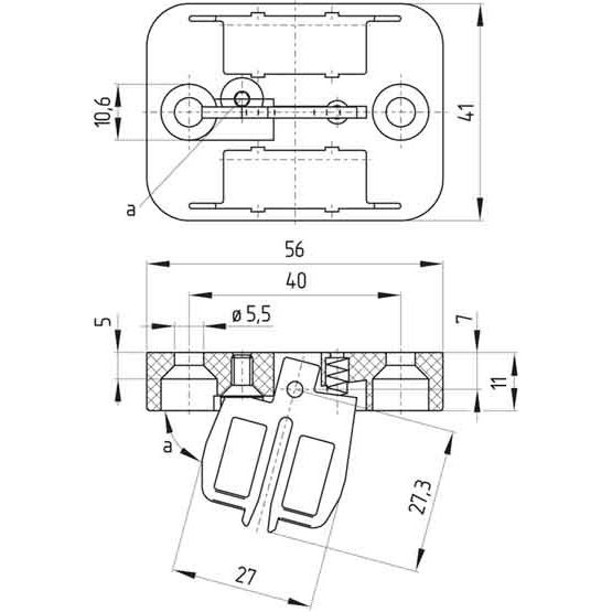 Schmersal - Betätiger für Positionsschalter mit getrenntem Betätiger Sicherheitsschalter NACH.AZ15/16-B1-1747 m.getr.Betätiger