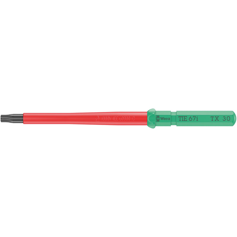 Wera - Innensechsrund Schraubendreher Kraftform Kompakt VDE 67 i 05006539001 TX 30 x 157 mm
