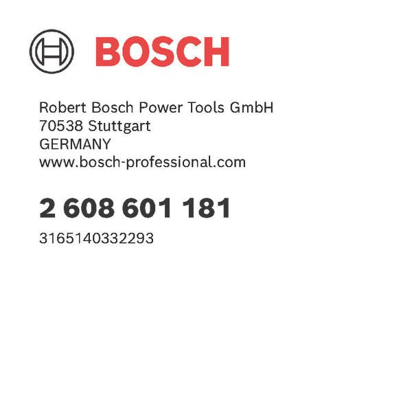 Bosch Power Tools - Systemzubehör für Schleifen/Polieren (Akku/elektrisch/Druckluft) Schleifplatte für 2608601181 Bosch-Dreieckschleif  − 1 Stück

