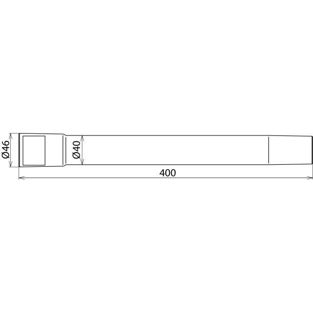 DEHN - Zubehör/Ersatzteile für Sicherheitsgeräte Saugrohrverlängerung SRV 400 NS D 40/L 400 mm