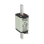 Eaton - Messersicherung Sicherungseinsatz Nieders. NH-SICHERU#80NHG02BI 80A AC 500V 120kA − 3 Stück