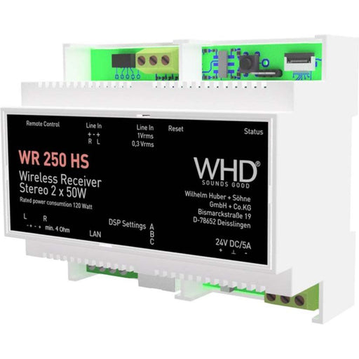 WHD - Zubehör/Ersatzteile für Beschallungssysteme WLAN/BT-Audioempfänger WR250HS gr DSP,LAN,Line-In