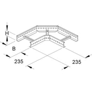 Niedax - Bogen für Kabelleiter Eckstück, F-Verz KLE 60.203 F