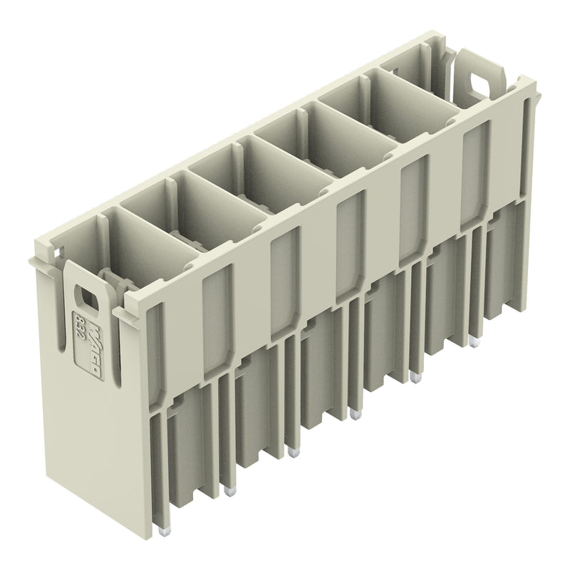 WAGO GmbH & Co. KG - Leiterplattensteckverbinder THT-Stiftleiste Lötstift 832-3606 1,2x1,2,gerade,lgr − 10 Stück