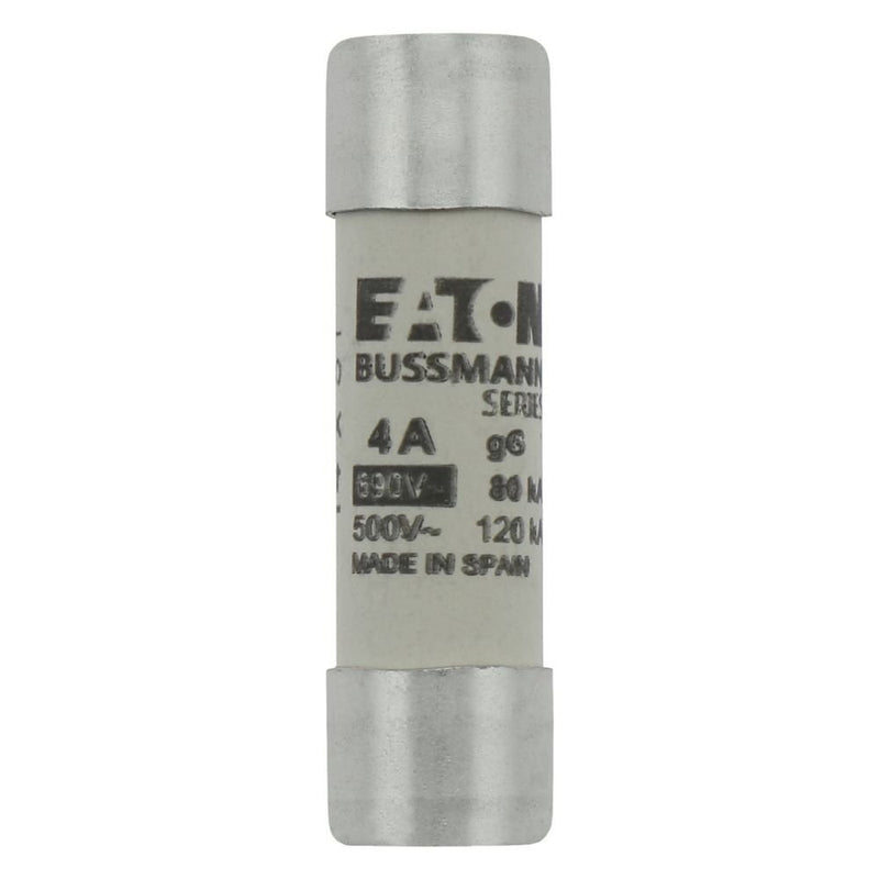 Eaton - Zylindrische Sicherung Sicherungseinsatz Nieders. CYLINDRICA#C14G4 4A AC 690V 80kA − 10 Stück