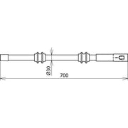 DEHN - Zubehör/Ersatzteile für Sicherheitsgeräte Isolierteil m. Gewindeb. IT M12 STK 30 700 STK D 30mm L 700mm