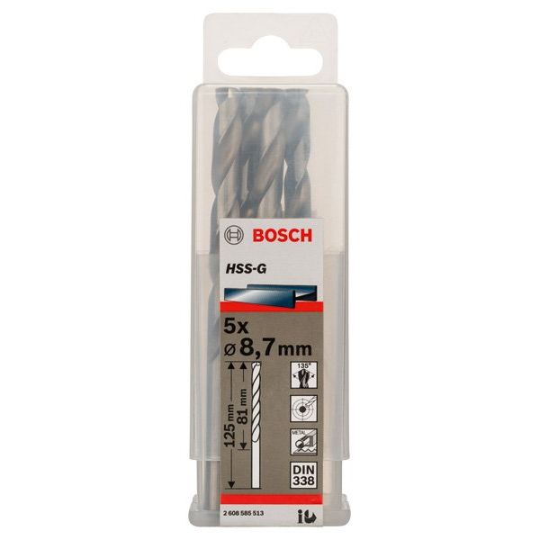 Bosch - Bohrer PRO Metal HSS-G 2608585513 Spiralbohrer 8,7 x