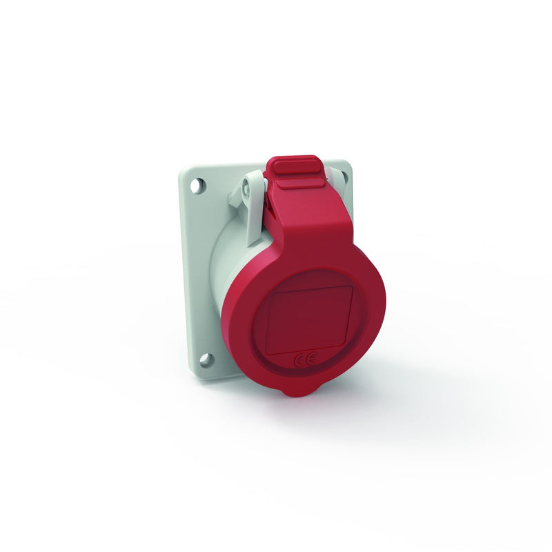 Bals Elektrotech - CEE-Anbausteckdose (IEC 60309) Anbausteckdose Neigung 127731 16A 3p 400V 9h IP54 − 10 Stück
