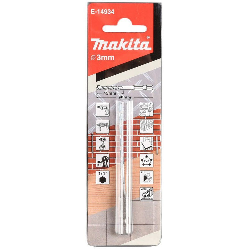 Makita - Bohrer Multibohrer E-14934 1/4Z 3x90mm