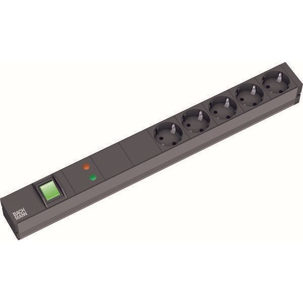 Bachmann - Power distribution unit (PDU) 19Zoll Steckdosenleiste 5f 333.537 1HE, mit Schalter