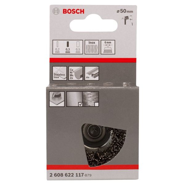 Bosch - Rotierende Drahtbürste PRO Stainless Steel clean 2608622117 Topfbürste gerader