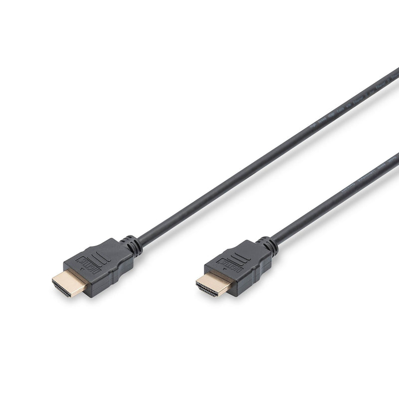 DIGITUS - Konfektioniertes A/V-Kabel Anschlusskabel AK-330114-020-S HDMI, 2m, gold, sw