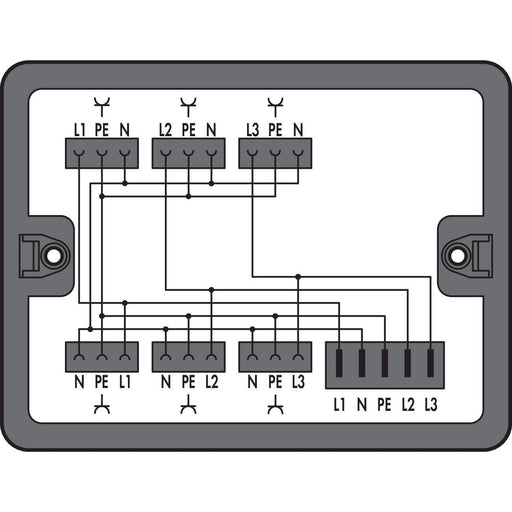 WAGO - Kompaktverteiler für steckbare Gebäudeinstallation Verteilerbox 899-631/149-000 400 V/230 V