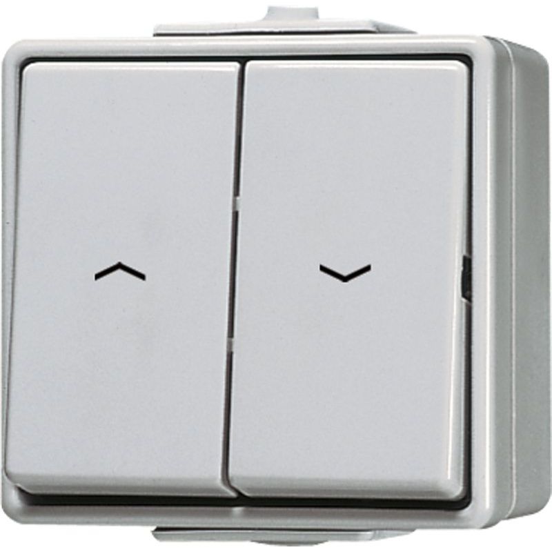 Jung - Jalousieschalter/-taster Jalousie-Wippschalter ws 639 VW 10AX 250V Tas.1-pol