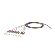 Metz Connect - LWL-Pigtail OpDAT Pigtail ST-PC 150N1AO0020E8 OM4 8 Farben − 8 Stück