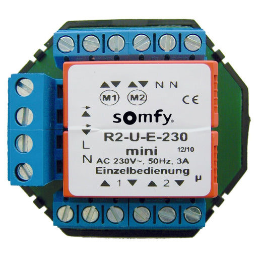 Somfy - Trennrelais Jalousie Trennrelais TR2-U-E-230 mini UP f. zwei Antriebe − 1 Stück