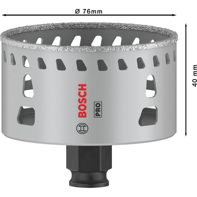 Bosch - Lochsäge PRO Tile PC Plus Lochsäge, 2608901571 76 mm, HS