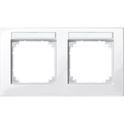 Merten - Abdeckrahmen M-PLAN-Rahmen 2f. 514219 beschriftbar, waager