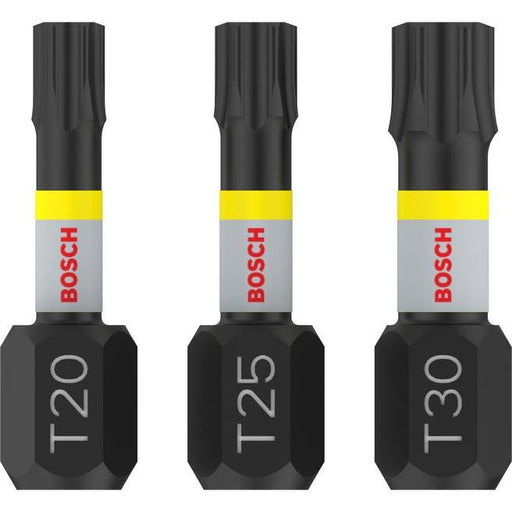 Bosch - Bit-Set PRO T Impact Bit 2608522479 Set, 25 mm, 3-tlg