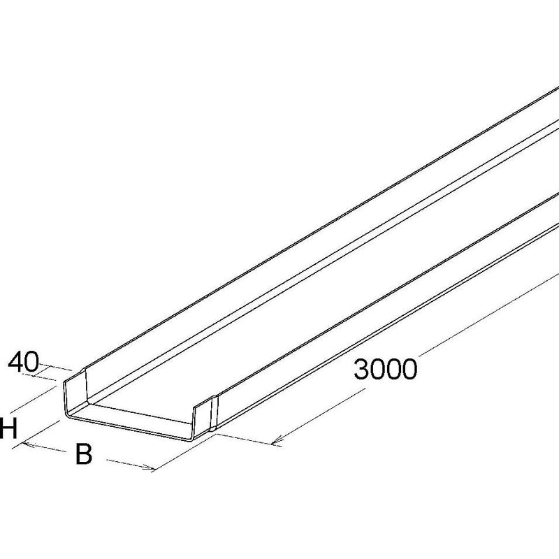Niedax - Kabelrinne GFK-Kabelrinne KK 50.200 − 3 Meter