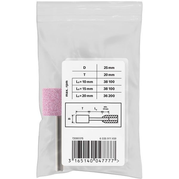 Bosch - Systemzubehör für Schleifen/Polieren (Akku/elektrisch/Druckluft) PRO Steel Schleifstiftset, 1608620055 25 x 20 mm G60