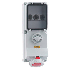 Bals Elektrotech - CEE-Steckdose abschaltbar, abgesichert (IEC 60309) Wandsteckdose abschaltbar 17546 verriegelt abgesich