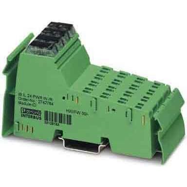 Phoenix Contact - Feldbus, Dez. Peripherie - Einspeise- und Segmentmodul Inline-Einspeiseklemme IB IL 24 PW #2863135 mit Zubehör, 24 V DC