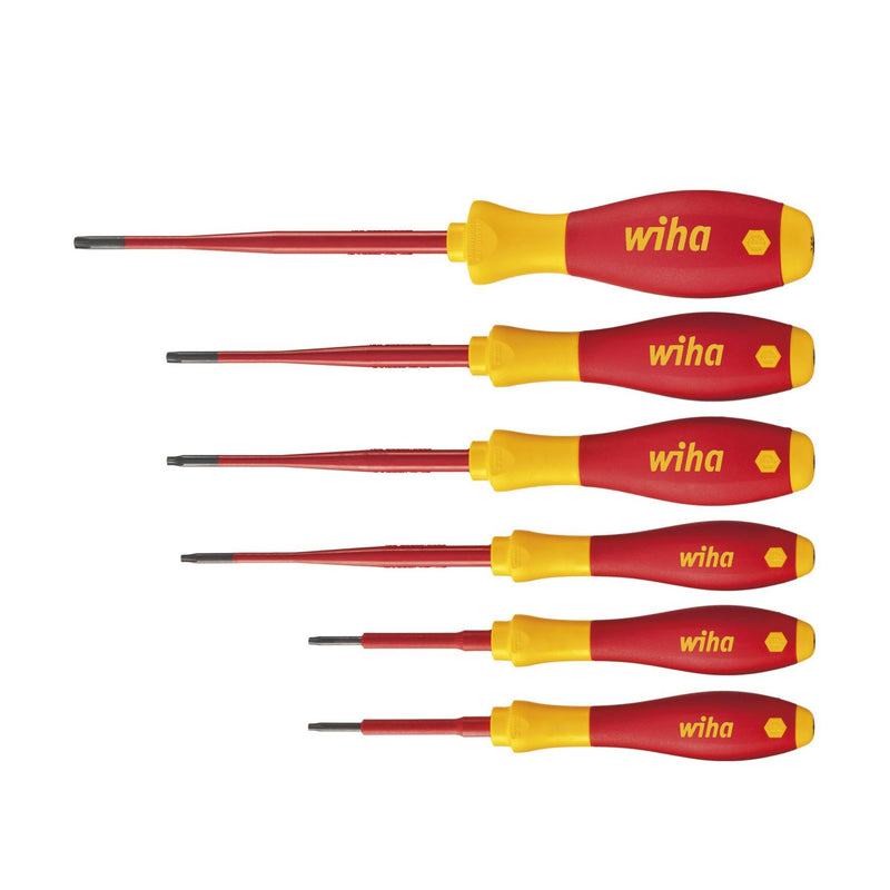Wiha - Schraubendreherset 6-rund Schraubendreher 3251SF K6 SATZ 6tlg SoftFinish electric