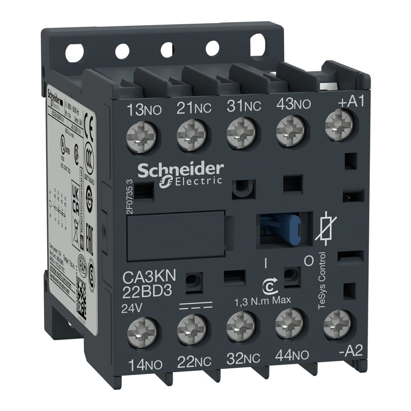 Schneider Electric - Hilfsschütz, Relais Hilfsschütz CA3KN22ED3 2S, 2Ö, 48V DC