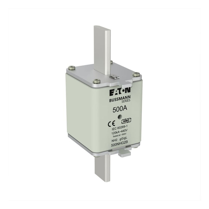 Eaton - Messersicherung Sicherungseinsatz Nieders. NH-SICHERU#500NHG2B 500A AC 440V 120kA − 3 Stück