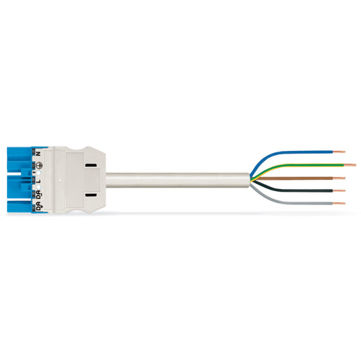 WAGO - Konfektionierte Leitung für steckbare Gebäudeinstallation konfekt. Anschlussleitung 771-9385/216-402 Dca,Stecker, bl