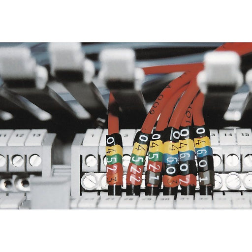 HellermannTyton - Kabelmarkierungssystem Kabelmarkierer HGDC4-9 Y PVC YE 250 4-9mm gelb, Y − 250 Stück