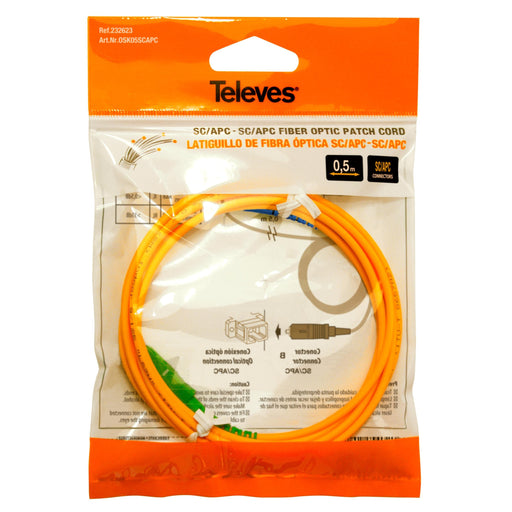 Televes - Patchkabel LWL Optisches Kabel OSK05SCAPC 0,5mSC/APC