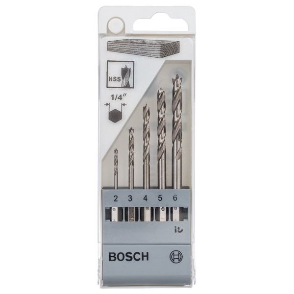 Bosch - Bohrer-Set PRO Wood HSS 2608595525 Holzspiralbohrer
