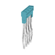 Weidmüller - Querverbinder/Brücker für Reihenklemme Querverbinder ZQV 1.5N/4 BL gesteckt − 60 Stück