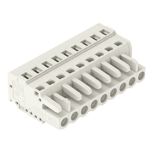 WAGO - Kabelsteckverbinder für Leiterplattensteckverbinder 1-Leiter-Federleiste 721-109/026-000 CAGECLAMP 2,5mm²,lgr − 50 Stück