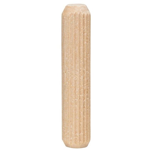 Bosch - Stab-/Riffeldübel Holzdübel 8 mm, 2607000446 40 mm, 40er-Pack