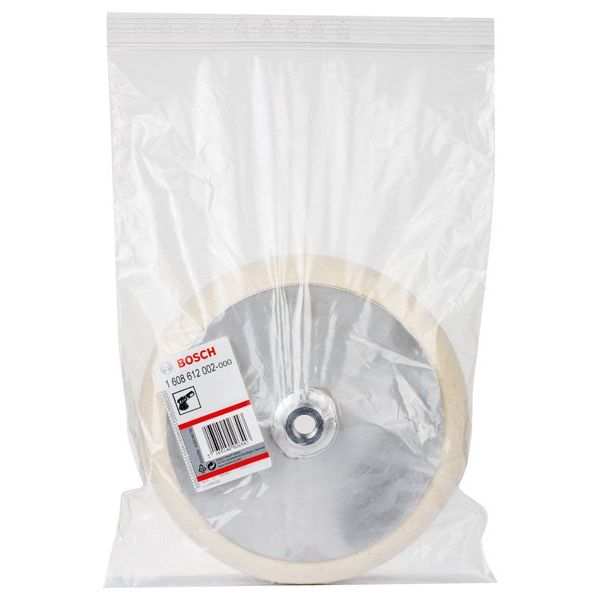 Bosch - Trenn-/Schleifscheibe Filzpolierscheibe mit 1608612002 Gewinde M 14, 180 mm