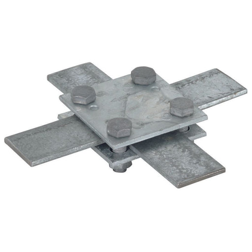 DEHN - Verbinder für Blitzschutz Kreuzstück St/tZn KS FL30 STTZN f.Fl 30/30mm