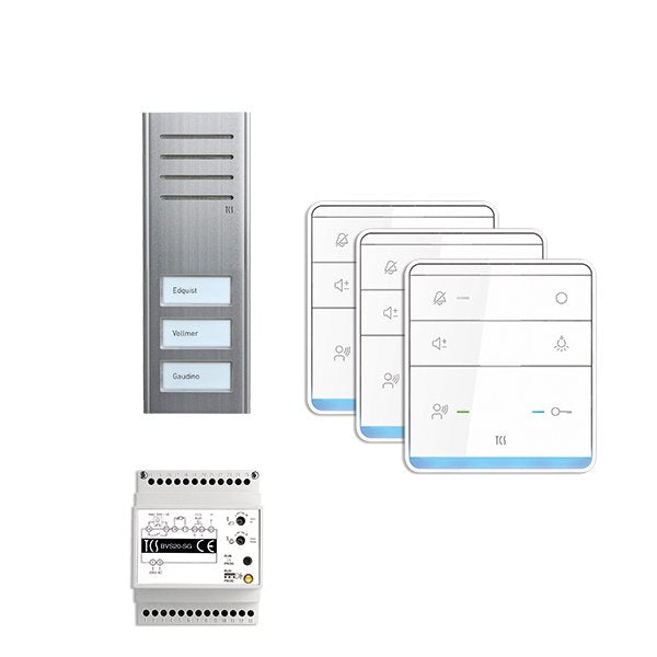 TCS Tür Control - Türsprech-Set Paketlösung PSX2330-0000 3 Tasten AP,Freispr