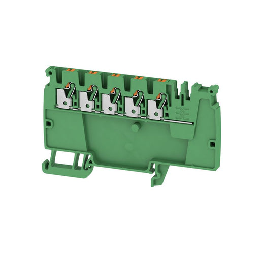 Weidmüller - Durchgangs-Reihenklemme Klemme AAP12 2.5 LI GN/OR PUSH IN, 2.5 mm² − 50 Stück